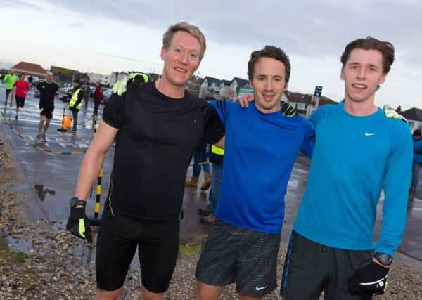 Rob Arkell (3rd), Rob Greenwood (1st) and Ollie Caudwell (2nd). Picture: Duncan Shepherd