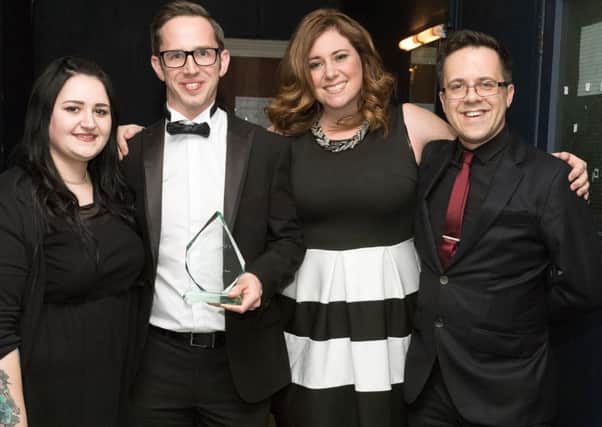 The team from Digi Toolbox, winner of Employer of the Year at the 2017 The News Business Excellence Awards. Founder Mark Viccars holding the award. Picture: Keith Woodland
