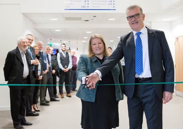 Councillor Donna Jones and Wightlink chief executive Keith Greenfield open
Wightlinks new customer building in Portsmouth. Picture: Robbie Khan