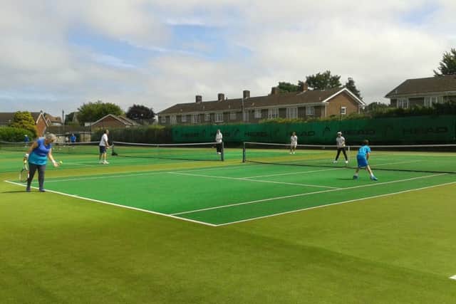Club members playing at Alverstoke Lawn Tennis, Squash and Badminton club. Picture: ALTSB