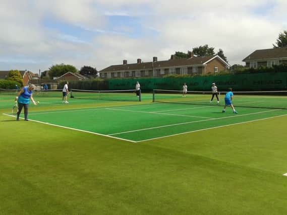 Club members playing at Alverstoke Lawn Tennis, Squash and Badminton club. Picture: ALTSB