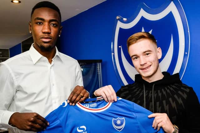 Sylvain Deslandes and Connor Ronan have arrived on loan from Wolves  Picture: Colin Farmery