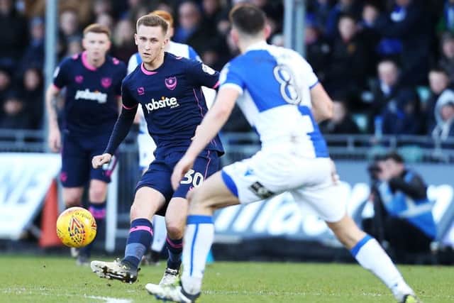 Pompey midfielder Adam May Picture: Joe Pepler