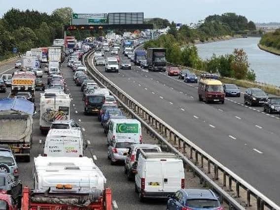 Drivers are warned about delays on the M27 this morning