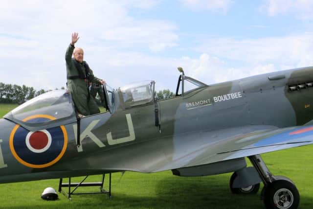 Last year Owen Hardy got back behind the controls of a Spitfire at Goodwood and even did a barrel roll at the age of 95