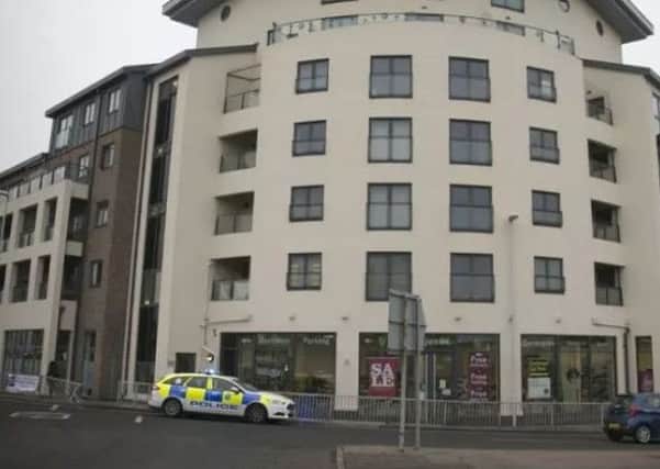 Emergency services were called out to the flat in Worthing
