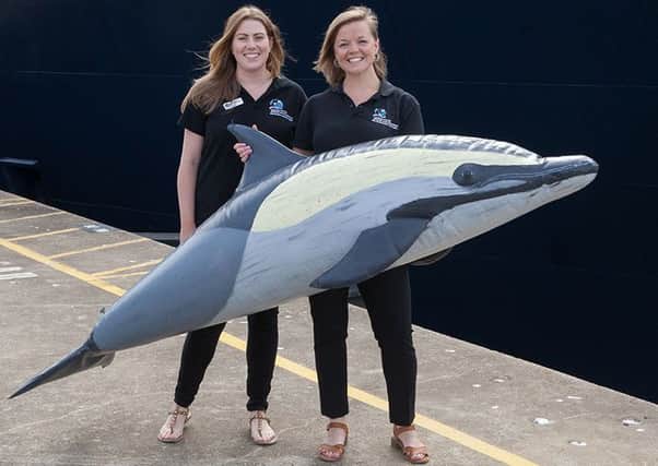 Orca wildlife officers Katrina Gillett, left, and Anna Bunney