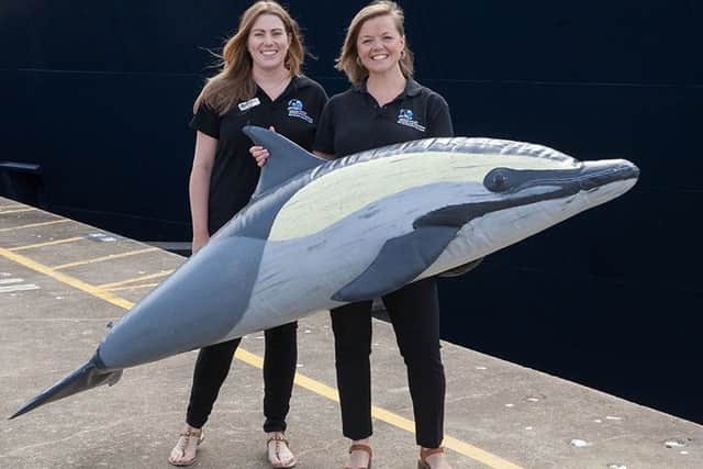 Orca wildlife officers Katrina Gillett, left, and Anna Bunney