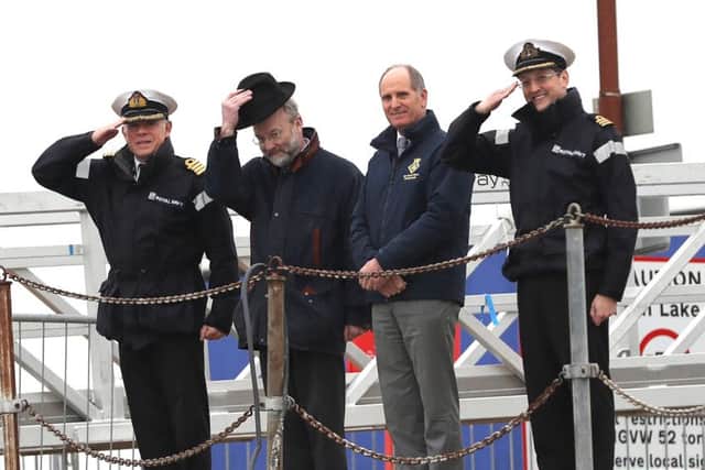 Officers and civilians say farewell to Cdre Jeremy Rigby