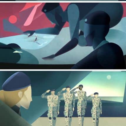 Frames taken from an army recruitment advert which asks 'Will I be listened to in the army?' and is part of a campaign to encourage recruits from different backgrounds, genders, sexualities and faiths. Image: Army/PA Wire