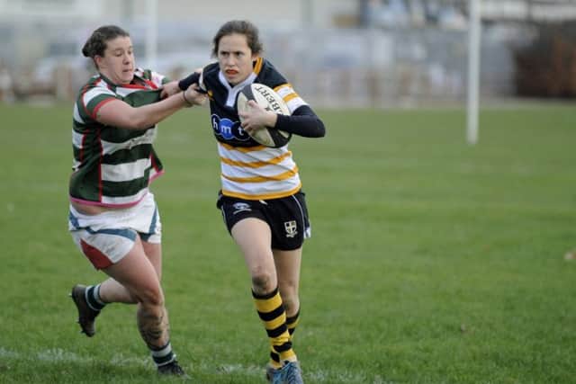 Laura Ineson calmed nerves with a second-half try for the Valkyries. Picture: Ian Hargreaves (171669-1)