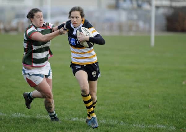Laura Ineson calmed nerves with a second-half try for the Valkyries. Picture: Ian Hargreaves (171669-1)