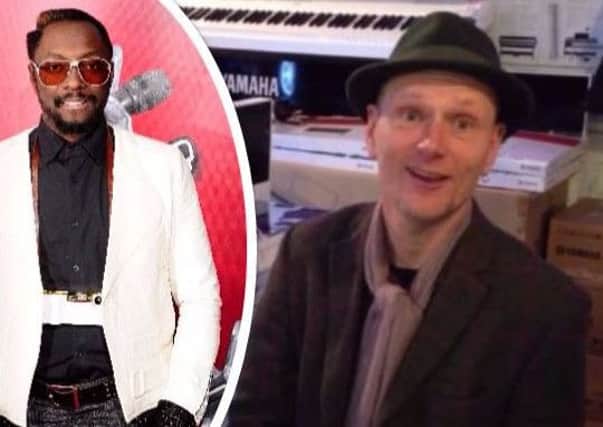 David Courtney (right) and superstar singer will.i.am