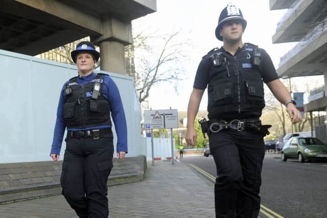 A file photo of police in Portsmouth