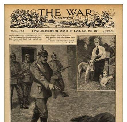 Nurse Edith Cavell
illustration from the British magazine : The War Illustrated