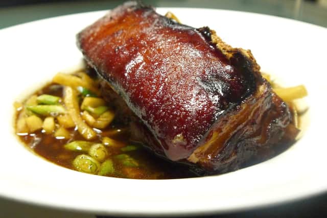 Lawrence picked up this lovely piece of pork belly at theStansted Park Farm Shop