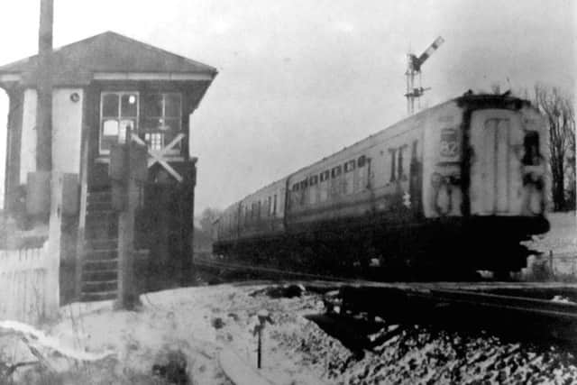 Signal box - The bleak and isolated siting of the Idsworth signal box illustrates the loneliness of the signalman's lot