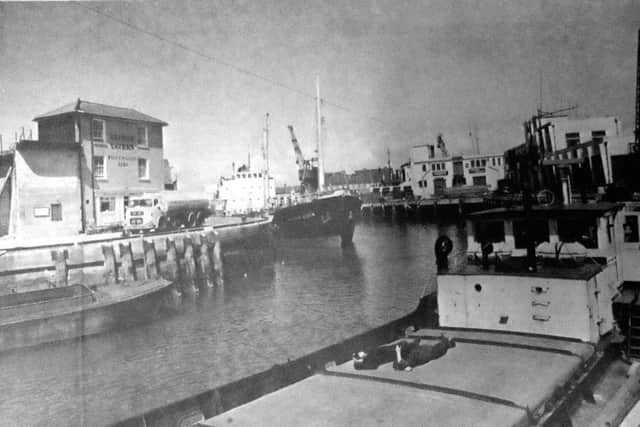 Cargo vessels and a waterside pub - the Camber had all the stand-and-star fascination of a small port