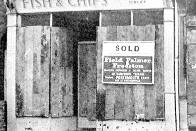 No more fish and chips from this boarded up shop at Lake Road
