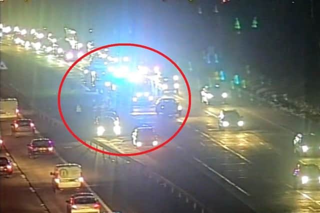 Delays after an RTI on the M27 westbound. Picture: Highways England