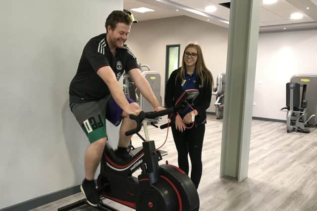 Trying out the new gym equipment and facilities at Gosport Leisure Centre