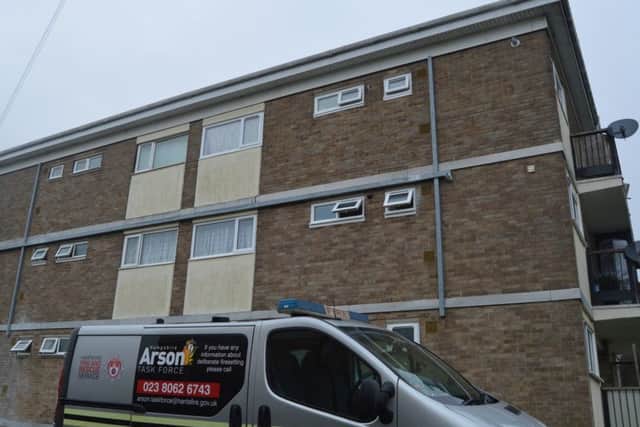 A fire broke out at Minden House in Redlands Lane, Fareham. Picture: David George