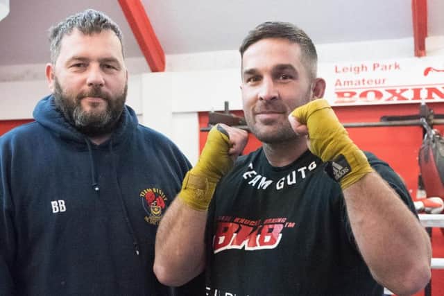 Mickey Parker, right, and his boxing trainer Billy Bessey. Picture: Keith Woodland