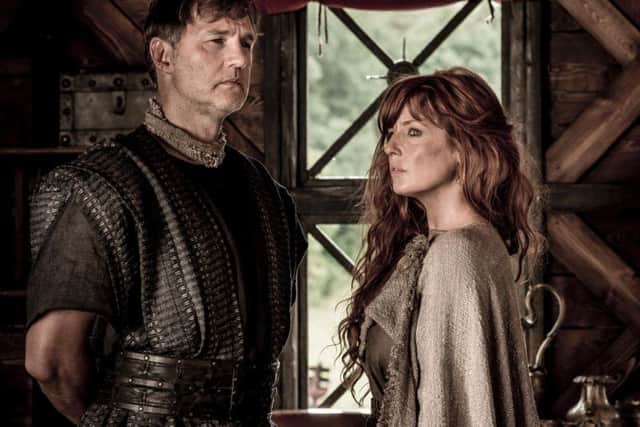 David Morrissey and Kelly Reilly in Britannia.