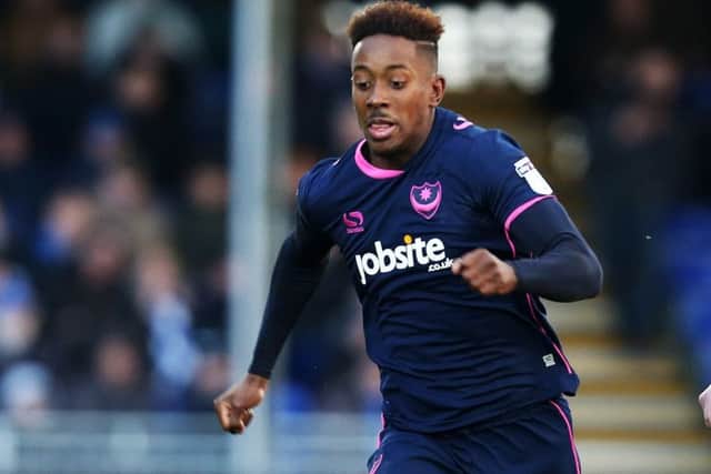Pompey winger Jamal Lowe Picture: Joe Pepler