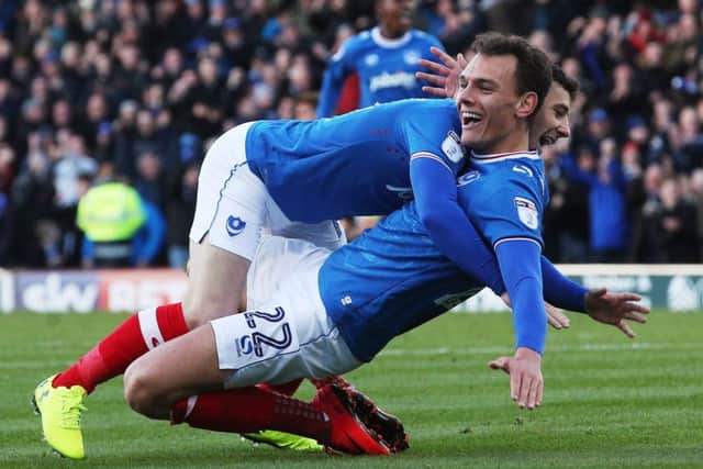 Pompey forward Kal Naismith Picture: Joe Pepler