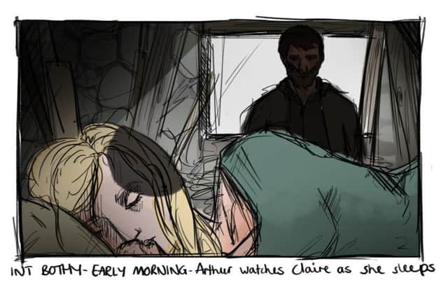 A storyboard from the upcoming film Picture: Ellie Baily-Jones