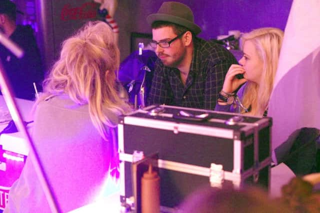 Filmmakers Matthew Harrison and Summer Greenwood on the set of their short film, Son of Perdition Picture: Nathan Valentine