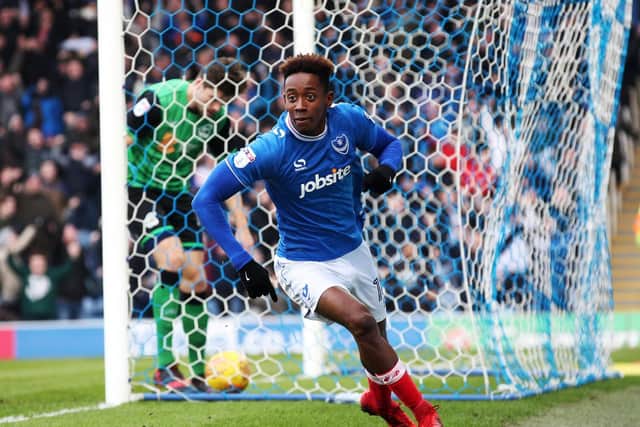 Jamal Lowe was on the mark for Pompey