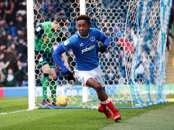 Jamal Lowe was on the mark for Pompey
