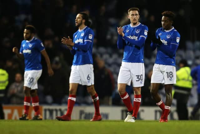 Pompey drew 1-1 with Scunthorpe at Fratton Park. Picture: Joe Pepler