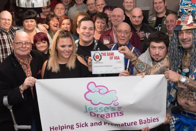 From left, Keith Thripp, Robyn and Ryan Bendon, Pete Gower, Paul Brigden, Robert Dearling, John Westwood and members of the Hampshire Skinhead Association
Picture: Keith Woodland