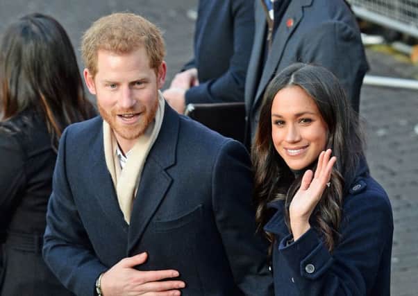 Prince Harry and Meghan Markle. Picture: Joe Giddens/PA Wire
