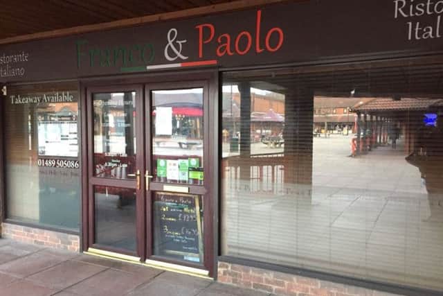 Franco and Paolo in Locks Heath village centre