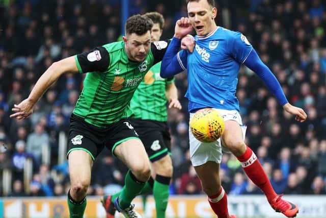 Pompey forward Kal Naismith Picture: Joe Pepler