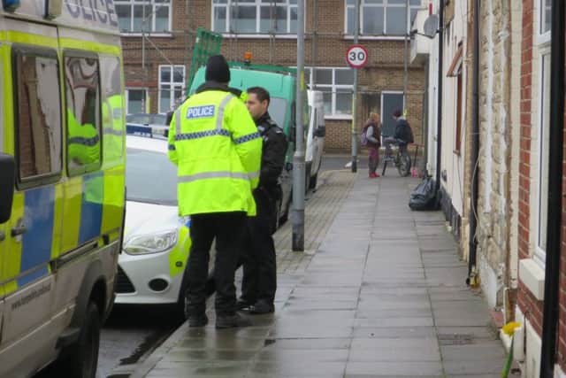 Forensics officers enter a home in Toronto Road, Buckland, after Nadine Burden was found dead