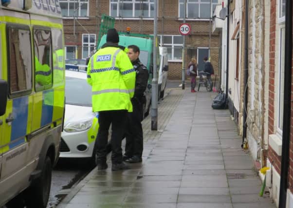 Forensics officers enter a home in Toronto Road, Buckland, after Nadine Burden was found dead