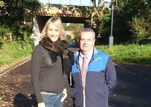 Caroline Dinenage and Cllr Rob Humby. Picture: Hampshire County Council