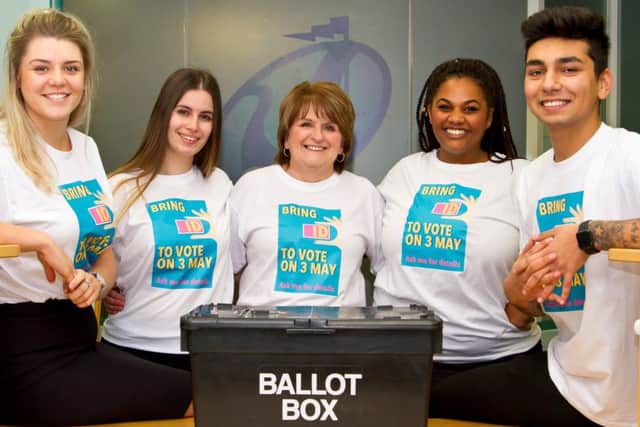 Gosport Borough Council's customer services and electoral services teams are standing by to help any residents with queries about bringing ID to vote. Left to right: Casey, Tash, Liz, Lauren and Zdenek