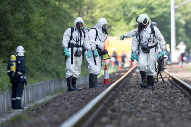 Emergency services on strategic training for a major incident