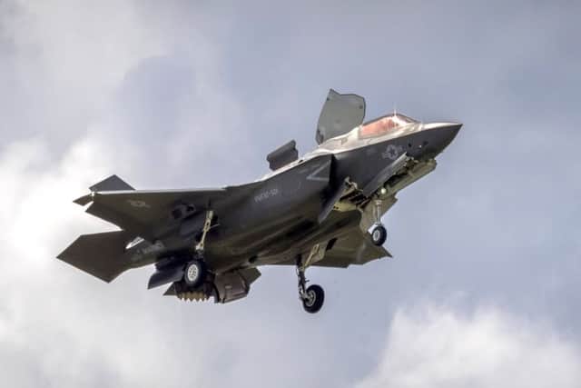Lockheed Martin F-35b Lightning jet in flight