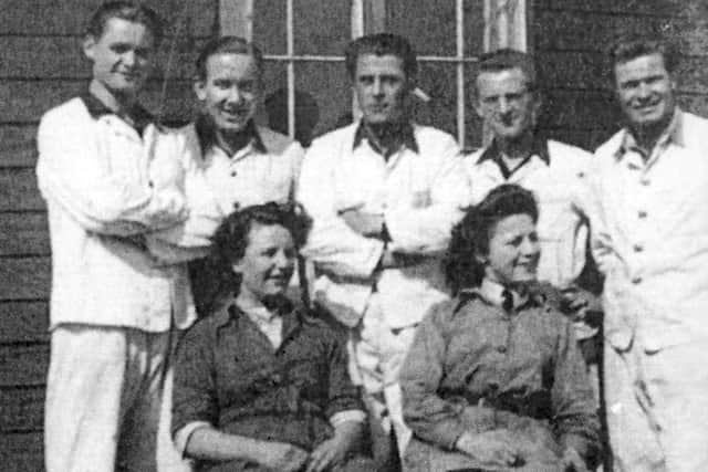 German prisoners of war with civilian cooks.