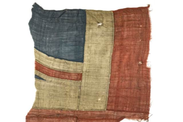The fragment of the Union Flag
