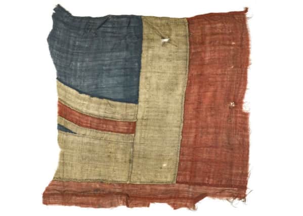 The fragment of the Union Flag
