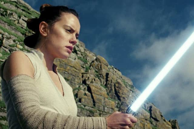 Daisy Ridley as Rey in Star Wars: The Last Jedi