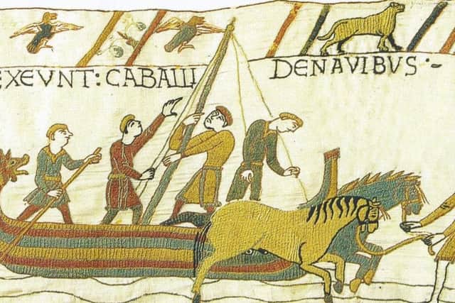 A section of the Bayeux Tapestry